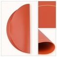 thumbnail image 5 of REGALWOVEN Placemats Set of 6 Faux Leather Placemats for Kitchen Dining Table Decor Washable Heat Resistant Table Placemats Wipeable Table Mat Orange 15*15in, 5 of 7