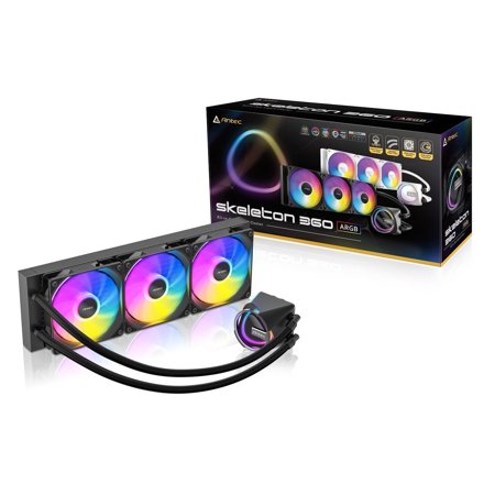 Antec SKELETON360ARGB 360mm ARGB Liquid CPU Cooler with 3 Fans for Intel and AMD