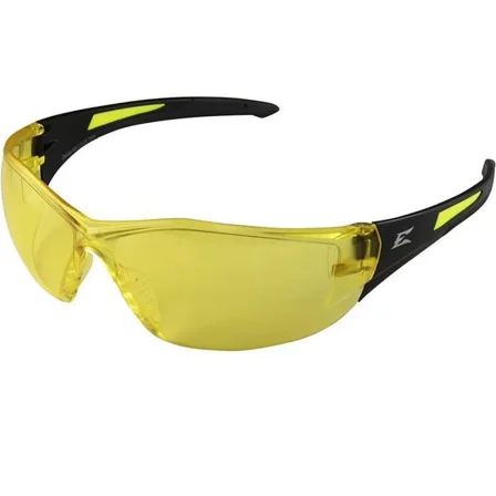 Edge Eyewear Sd112-G2 Delano G2 Safety Glasses With Black Yellow Frame & Scratch
