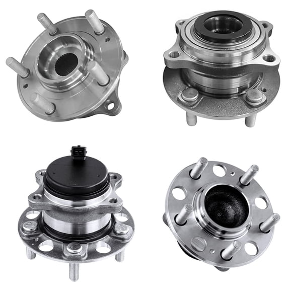 Detroit Axle - 4pc Front Rear Wheel Bearing Hubs Assembly for Hyundai Sonata 2015-2019, Tucson 2016-2021, Veloster N 2020-2022, Kia Cadenza 2017-2020, Optima 2016-2020, Sportage 2017-2022, 5 Lugs