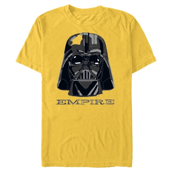 Star Wars Darth Vader Empire Mask and Helmet - Short Sleeve Blended T-Shirt for Adults - Customized-Yellow