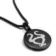 thumbnail image 1 of Stainless Steel Taurus Zodiac Sign (Bull) Round Medallion Pendant Necklace, 1 of 3