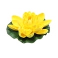 thumbnail image 1 of Miangastore 1Pc Artificial Floating Water Lily Simulation Lotus Flower Pond Decor 17cm Yellow, 1 of 8