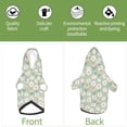 thumbnail image 6 of Honeii Daisies Flowers Print Small Dog Hoodies Pet Hooded Sweatshirts Fall Winter Puppy Cat Sweaters Warm Clothes for Small Dogs Outfits Costume-Large, 6 of 7