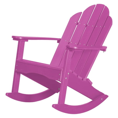 WILDRIDGE Classic Plastic Adirondack Rocker Chair