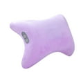 thumbnail image 2 of dwsnxt Wireless Vibrating Massage Pillow with Heating for Neck and Back Relief, Portable for Home, Office, and Car Use Purple, 2 of 6