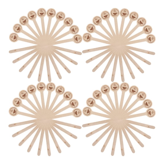 Hemobllo 100 Pcs Mixing Sticks Designed from Birch Wood Great for Hot Chocolate Accessories and Tea Bars