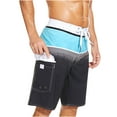 thumbnail image 1 of Men's Bathing Board Trunks Beach Shorts Holiday Hawaiian Quick Dry Drawstring Beachwear Swimuits Board Shorts, 1 of 2