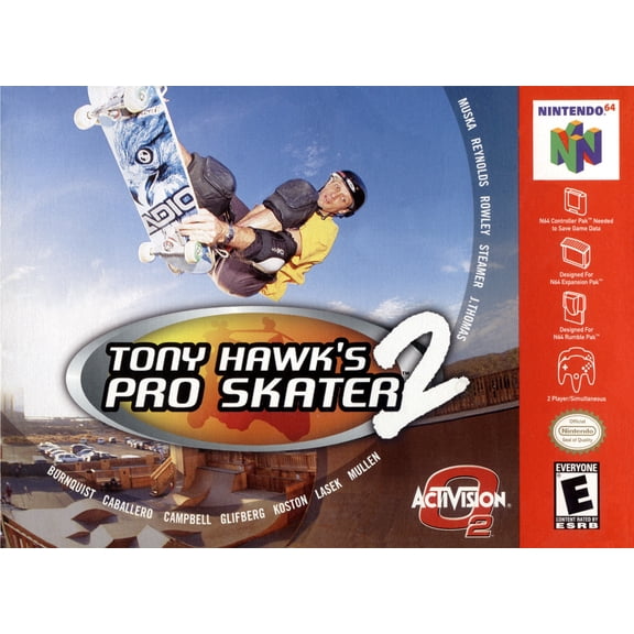 Restored Tony Hawk's Pro Skater 2 - Nintendo 64