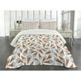 thumbnail image 3 of Ambesonne Sweets Quilted Bedspread Set 3 Pcs, Yummy Desert Gelato, Queen Size, Pearl Pale Caramel, 3 of 5