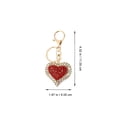 thumbnail image 4 of Exquisito llavero con forma de corazón de diamantes para el Día de San Valentín., 4 of 7
