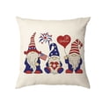thumbnail image 3 of Clearance! Boovnll 4th of July Pillow Covers 18x18, Red White Blue Stars Stripe Linen Throw Pillow Covers - Patriotic Pillow Covers for Memorial Day Home Sofa Couch Decor, 4th of July Decorations, 3 of 6