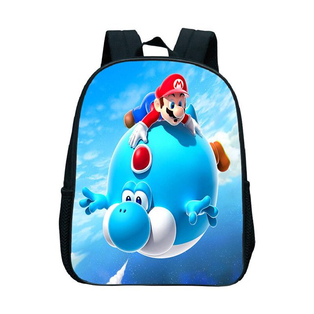 Mochila escolar impermeable para estudiantes, bolsa de viaje multifuncional, tienda de personajes de dibujos animados de Super Mario, libros, regalos para ordenador portátil zhangmengya LED