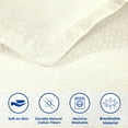 thumbnail image 5 of Superior Fleur De Lis Cotton Decorative Bedspread and Sham Set, Twin, Ivory, 5 of 9