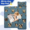 thumbnail image 4 of French Bulldogs Blue Toddler Nap Mats for Kids Preschool,Sleeping Mat Bag or Kids,Toddler Sleeping Bag,Toddler Nap Mat or Daycare, 4 of 6