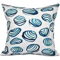 Simply Daisy 16" x 16" Clams Geometric Print Pillow
