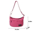 thumbnail image 3 of CASAFUN Lightweight Nylon Sling Crossbody Bag for Ladies, Single Shoulder Underarm Bag, Large Capacity Handbag for Women, 3 of 7