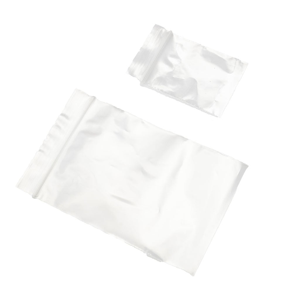 200x Small Clear Bags Plastic Baggies Baggy Grip Self Seal