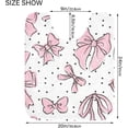 thumbnail image 6 of Coolnut Bow Pink Bathroom Rug Rectangular Bath Mat Non Slip Bath Rugs Absorbent Shaggy Bathmats for Sink Shower 16" x 24" Home Decor, 6 of 7
