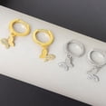 thumbnail image 3 of 1 par de pendientes de mujer, repuesto portátil francés, decorativo, elegante, para chicas, joyería en forma de gota, regalo de cumpleaños Ropa, zapatos y accesorios Miscelánea Oro blanco Sonducket AP019047-01, 3 of 6