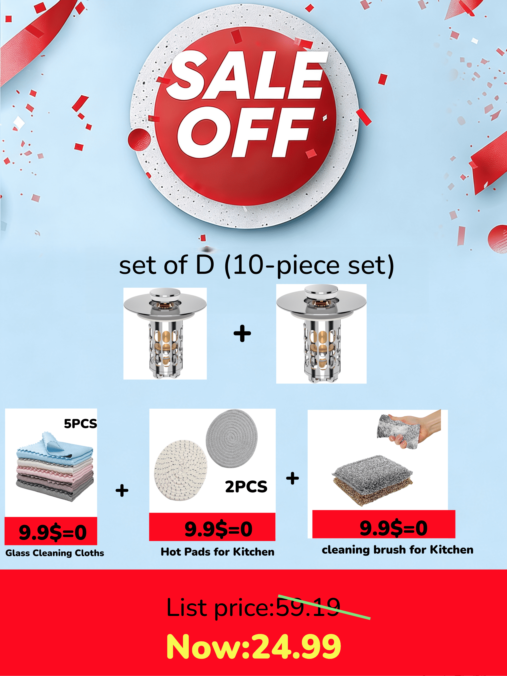 2pcs Silver Pop up Bathroom Sink Drain Strainer,Universal Sink Stopper Bathroom Drain with Filter Basket,Bathroom Sink Stopper Hair Catcher for 1.06"~1.61" Drain Hole