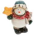 thumbnail image 3 of CIMAXIC 1 Pc Resin Ornament Snowman Decorations Christmas Miniature Figurines For Christmas Parties, 3 of 8