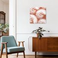 thumbnail image 3 of Framed Canvas Wall Art for Living Room Burnt Orange Shell Wall Decor, Coastal Conch Ocean Marine Life Aesthetic Paintings for Bedroom Office Kitchen, Ready to Hang Artwork Wall Pictures 16x16 Inch, 3 of 9