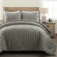 thumbnail image 2 of Lush Decor Ravello Pintuck Comforter 5 Piece Set, 2 of 11