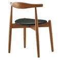 thumbnail image 5 of Modway Stalwart Dining Side Chairs Set of 2 in Dark Walnut Black, 5 of 10