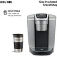 thumbnail image 4 of Keurig® 12oz Stainless Steel Insulated Coffee Travel Mug, Fits Under Any Keurig® K-Cup Pod Coffee Maker (including K-15/K-Mini), Silver, 4 of 11