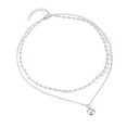thumbnail image 2 of Riguas Faux Pearl Necklace Vintage Double-Layer Elegant Minimalistic Sweet Sturdy Alloy Clavicle Chain for Women, 2 of 7