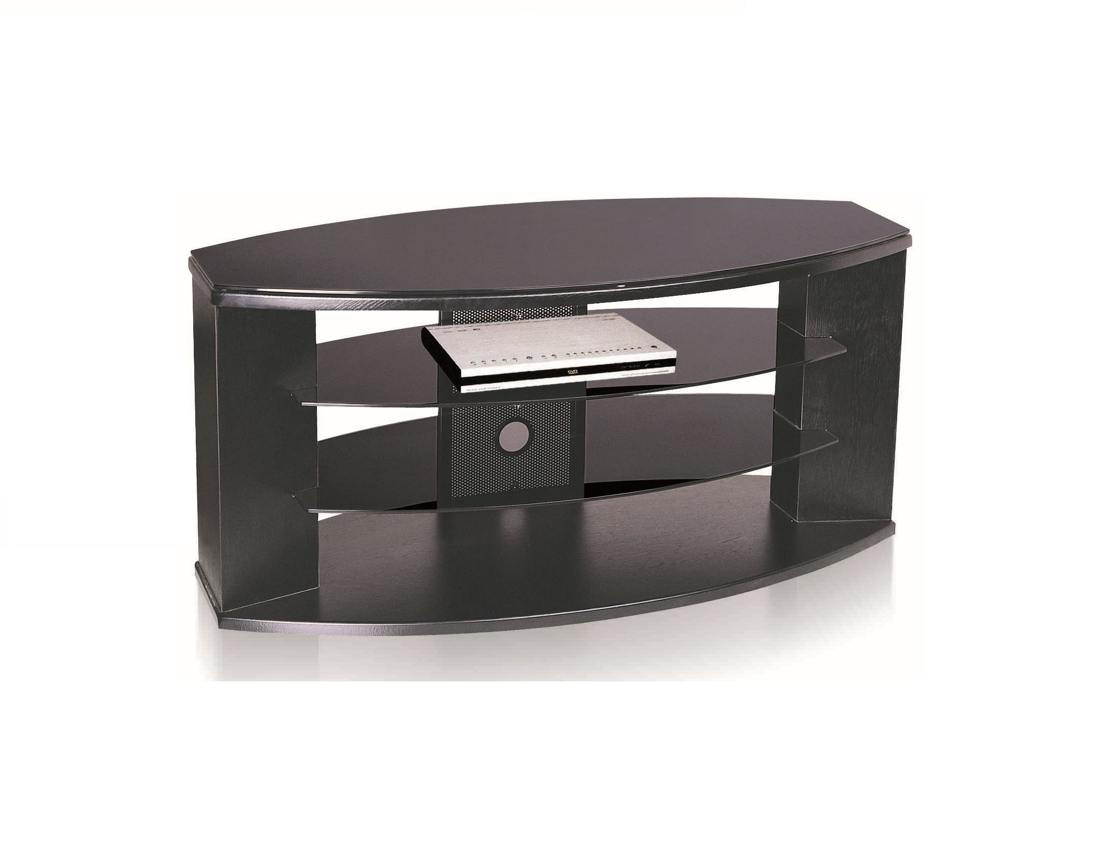 Black Tempered Glass with TV Stand Up To 42 Inch TV