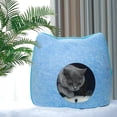 thumbnail image 3 of Cama con cojín para gatos Zulema Cueva de la cama del gato Azul, 3 of 7