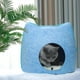 thumbnail image 3 of Cama con cojín para gatos Zulema Cueva de la cama del gato Azul, 3 of 7