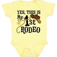 thumbnail image 3 of Inktastic Yes, This is My 1st Rodeo Cowboy Hat with Red Band, Lasso Boys or Girls Baby Bodysuit, 3 of 5