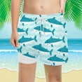 thumbnail image 2 of RMGVDSD Boy's Swim Trunks With Compression Liner Beach Shorts Quick Dry Bathing Suits Boys Swim Shorts Swimming Trunks Elastic Waist Active Shorts 7-8 Years, 2 of 4