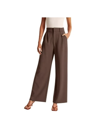 Women's Bootcut Pull-On Dress Pants Office Business Casual High