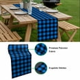 thumbnail image 5 of Black Blue Plaid Table Runner - 60 Inch Long, Kitchen Dining Table Runner Dresser Scarves, Country Buffalo Checked Gingham Farmhouse Decor for Coffee Tables Wedding Party Banquet, 5 of 8