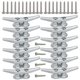 thumbnail image 1 of Juego De 12 Piezas De Abrazadera De Muelle De 4 Pulgadas Cuerno De Acero Maleable Cuerda De Bolardo Férula De Hierro Fundido Galvanizado Tacos De Barco Cuerda De Abrazadera Para Decoración Marina O Kearding VI011505-00, 1 of 6
