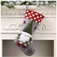 thumbnail image 4 of Suministros de decoración navideña, bolsa de dulces de árbol en blanco con copos de nieve de Papá Noel, medias navideñas de felpa para decoración del hogar, fiesta y festival, 4 of 4