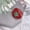 Red, variant on Korean Version Of Resin Flower Color Diamond Love Heart Glitter Sequin Ring Women