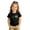 Black, variant on Kids Brazil Jersey for Boys Brazil Soccer Shirt Performance Short Sleeve Crew Neck Tee Shirts