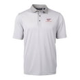 thumbnail image 2 of Men's-Cutter & Buck  Gray/White Virginia Tech Hokies DryTec Virtue Eco Pique Recycled Polo, 2 of 3