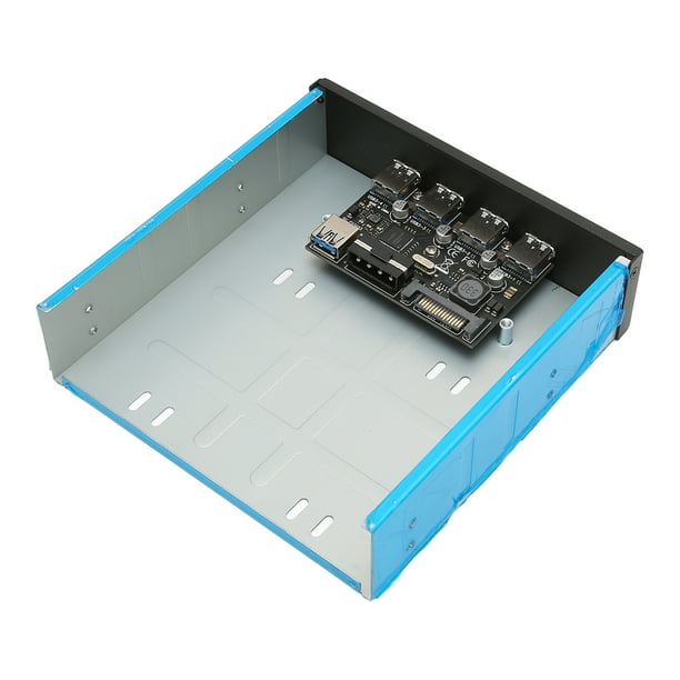 Estante Móvil De Expansión De CD ROM USB3.0x4 5Gbps Soporte De Alta Velocidad BC1.2 Carga Rápida USB3.0 Panel Frontal Para Placa Base De PC
