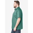 thumbnail image 3 of KingSize Men's Big & Tall Solid Wrinkle-Resistant Short Sleeve Button Down, 3 of 6