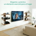 thumbnail image 3 of Repisas flotantes de pared estantes flotantes minimalistas de madera para reproductor DVD ajá cable enrutador consola juegos 3 niveles decoración coci, 3 of 7