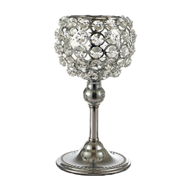 Candelabro de Cristal Colcomx Adorno del Hogar 15cm 20cm 25cm 30cm Candelabros de Cristal Grandes