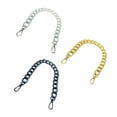 thumbnail image 6 of 4 Pack 7.9 Inch Bag Flat Chain Strap Purse Extender with Alloy Clasps Handbag Chain Straps Metal Bag Strap Replacement Purse Clutches Handles - , 20x1.2cm, 6 of 8