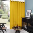 thumbnail image 1 of Deconovo Cortinas Deconovo 100 % opacas: reducen el ruido y el calor, oscurecen las ventanas con ojales, bloquean la luz y protegen la privacidad (amarillo suave, 254 x 274 cm, 1 panel), 1 of 7