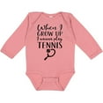 thumbnail image 3 of Inktastic Future Tennis Player Gift Boys or Girls Long Sleeve Baby Bodysuit, 3 of 5